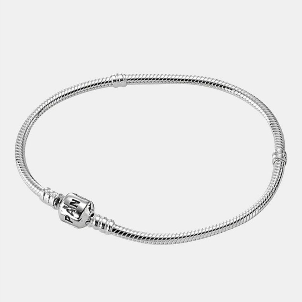 PANDORA Sterling Silver Charm Bracelet Size 18 cm (x2) 20 cm (x1)
